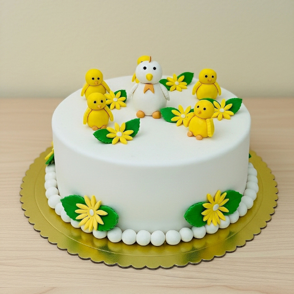 Baby hen themed cake (2kg)