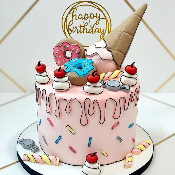 Candy themed cake (2kg)