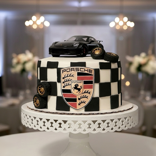 Porsche theme cake (2kg)