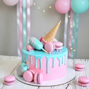 macaroon themed cake (2kg)